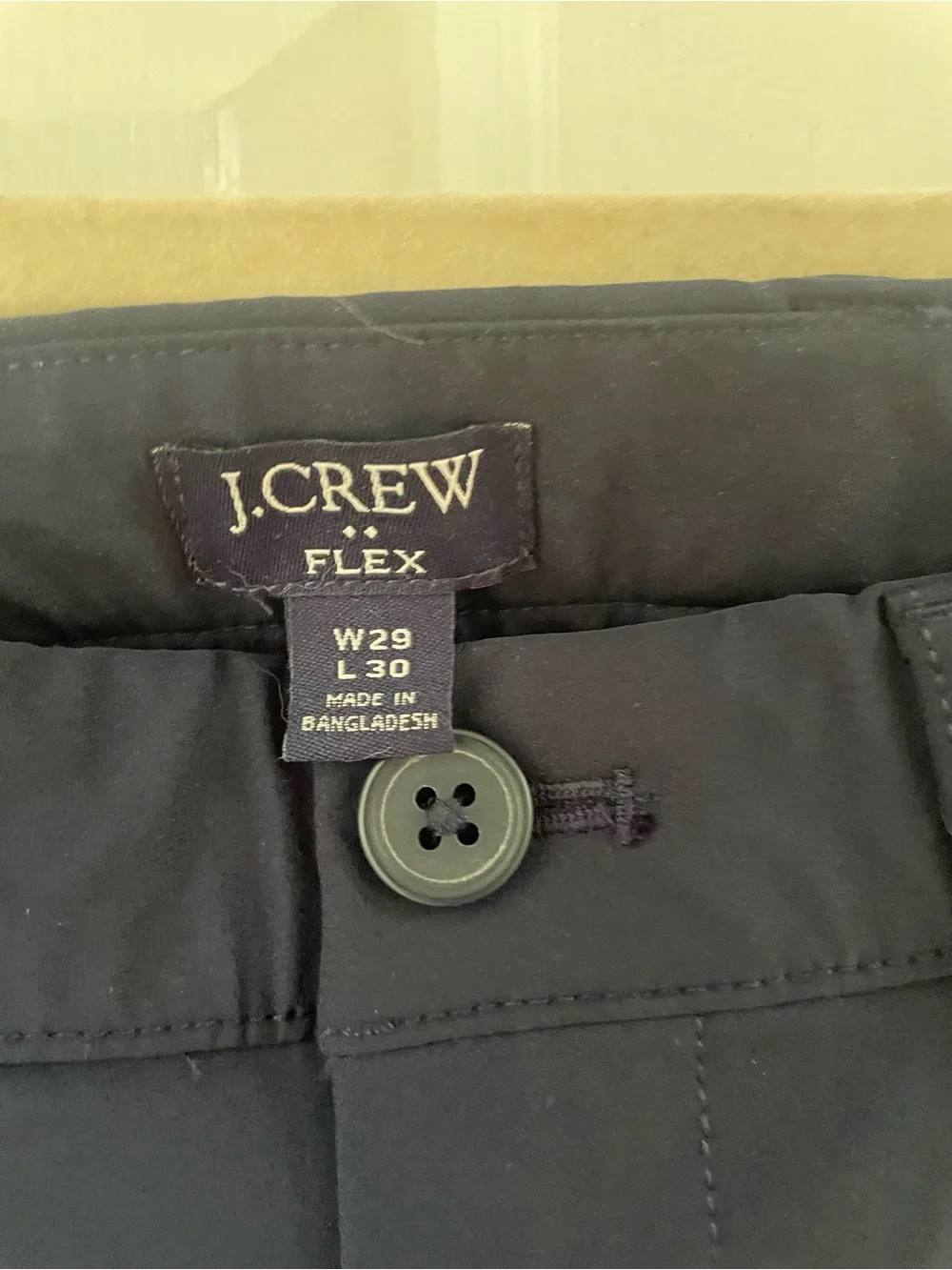 J. Crew Men's Slim Navy Tech Pants